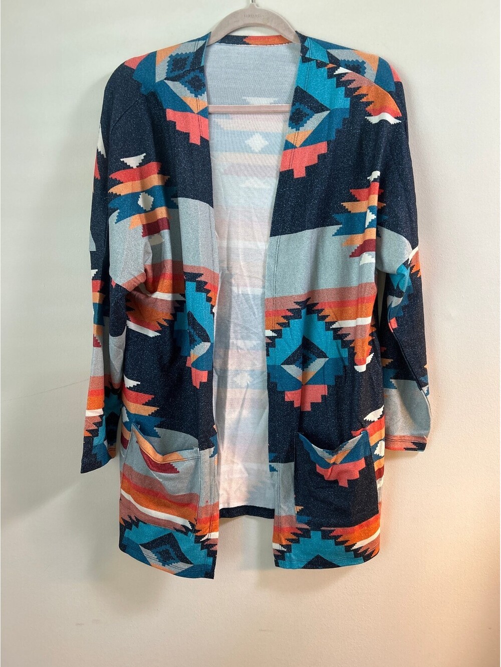 Women's Aztec Southwest Open Front Cardigan Lightweight Duster Size Small